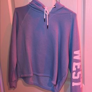 light blue cropped hoodie// never worn